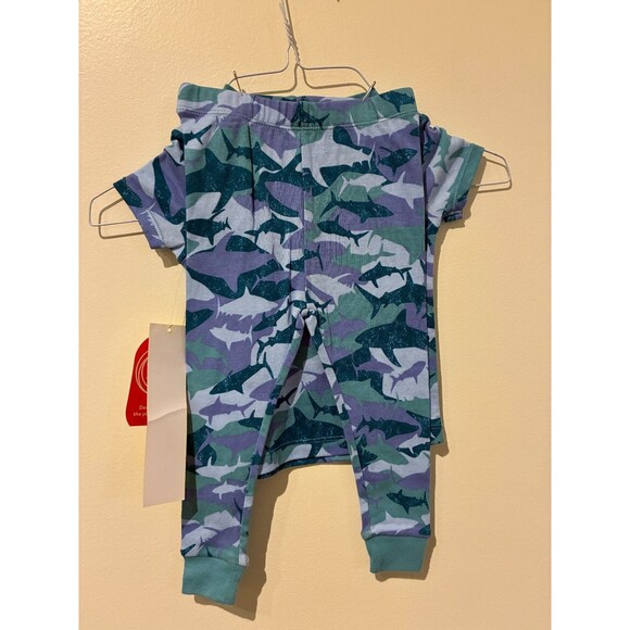 NWT Wonder Nation Blue Shark Pajamas - 18M - Picture 2 of 3